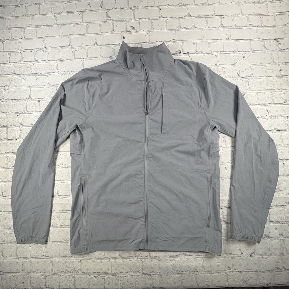 Lululemon Men's Jacket Size Large Grey Full Zip Excellent Condition